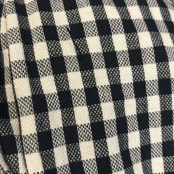 L.A.M.B. Asymmetrical Gingham Double-Zip Hooded Bomber with Cropped Sleeves - Picture 8 of 12